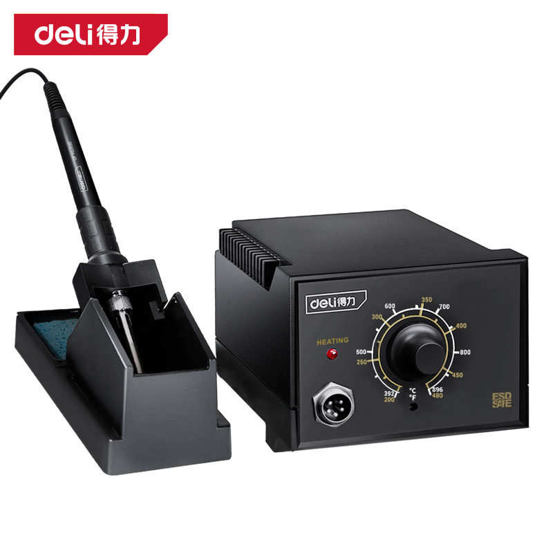 得力工具DL-HT936旋钮调温焊台60W(黑)(台)