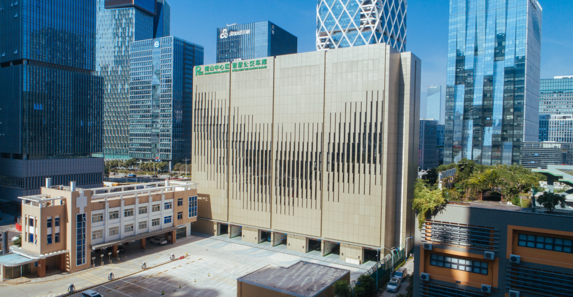 深圳南山中心区智慧公交车库